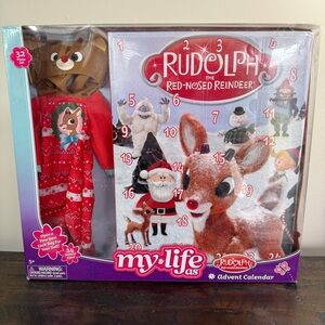 My Life As Christmas Rudolph Reindeer Outfit Advent Calendar Holiday 32 Pc Set